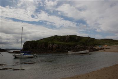 The site of Daniel's first home at Carrickfin overlooking the Atlantic.