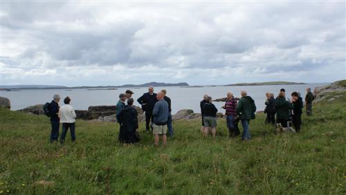 Visiting the 'Old Home Stead', the site of Daniel and Nuala's first home during the 2008 Boyd Reunion